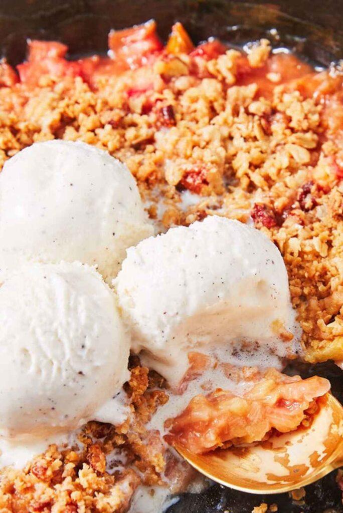 Rhubarb Crisp-St. Patrick's Day Dessert