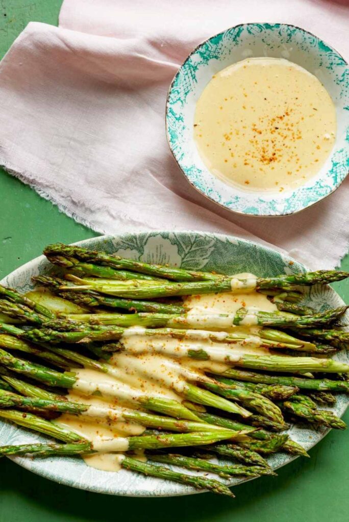 Roasted Asparagus with Cajun Hollandaise-Fun Easter Brunch Ideas