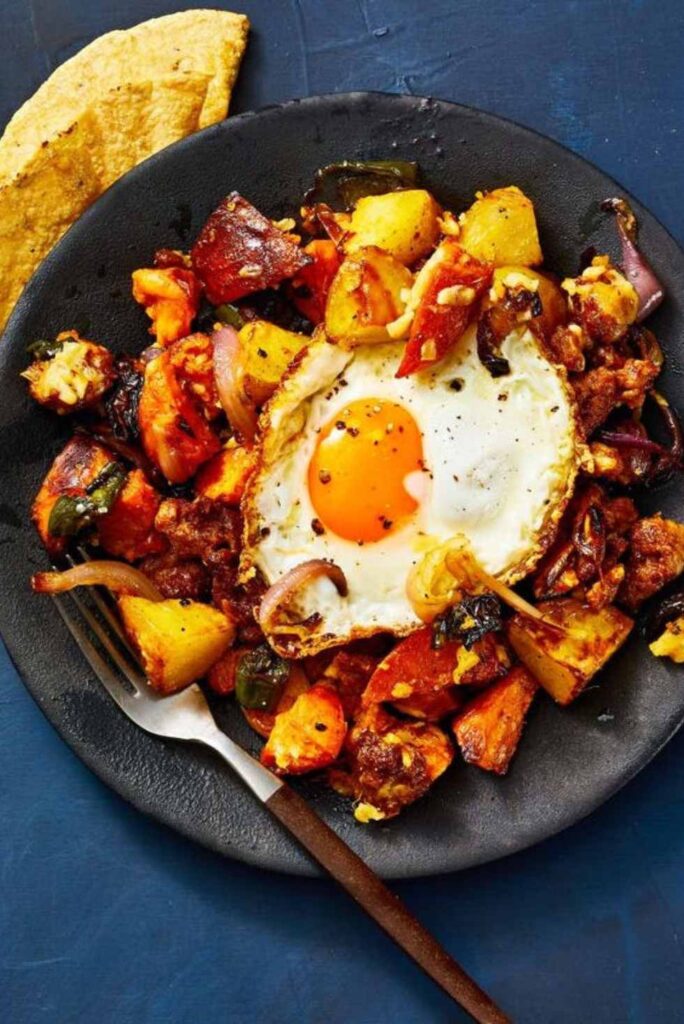 Roasted Potato and Chorizo Hash recipe-Quick Breakfast Recipes