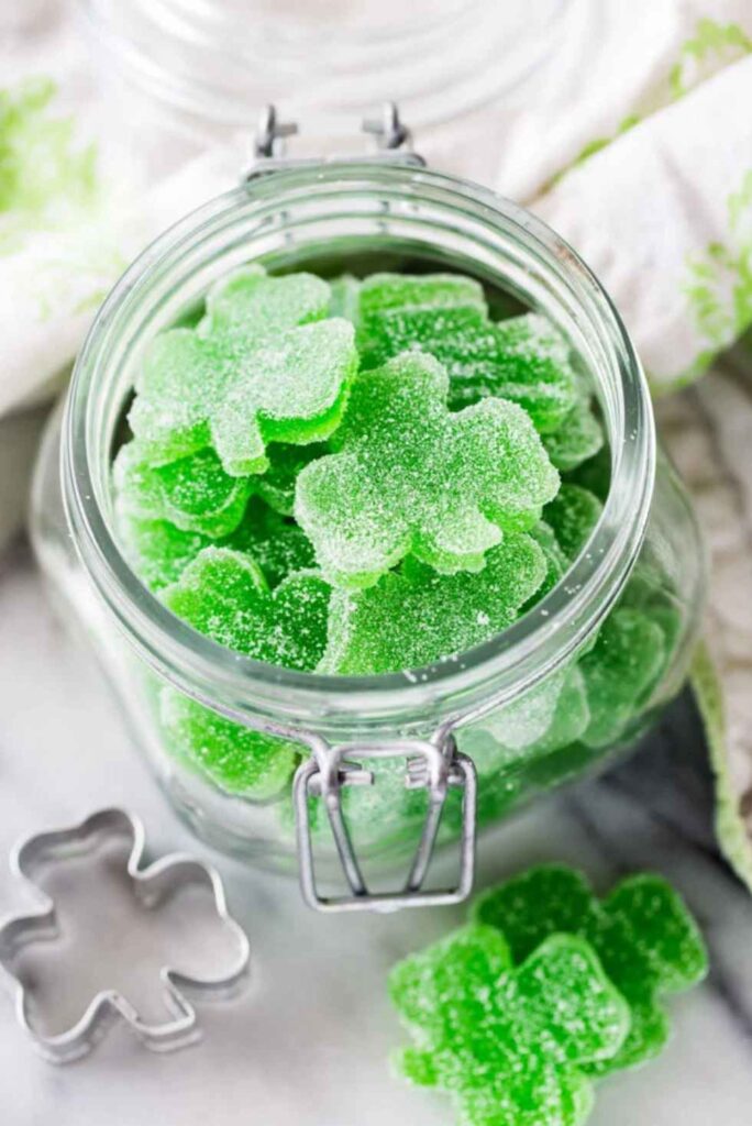 Shamrock Homemade Gummies-St. Patrick's Day Dessert