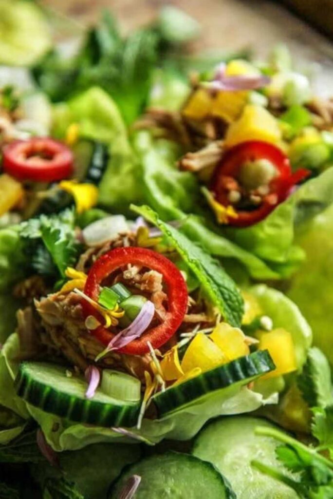 Slow Cooker Chicken Lettuce Cups-Healthy Crock-Pot Recipes