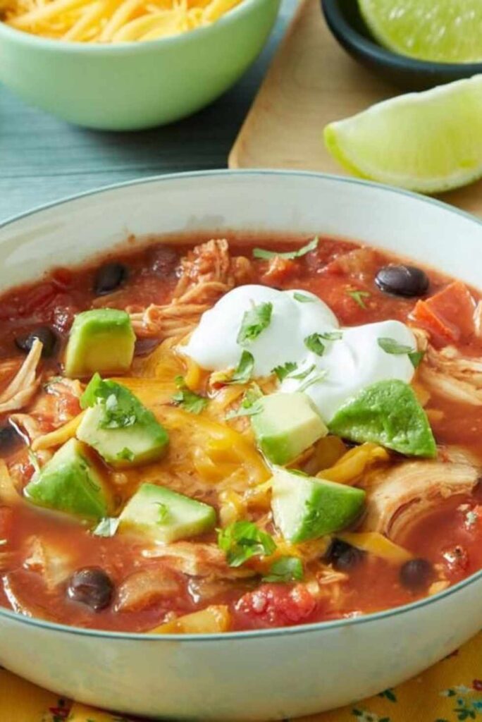 Slow Cooker Chicken Tortilla Soup-Healthy Crock-Pot Recipes