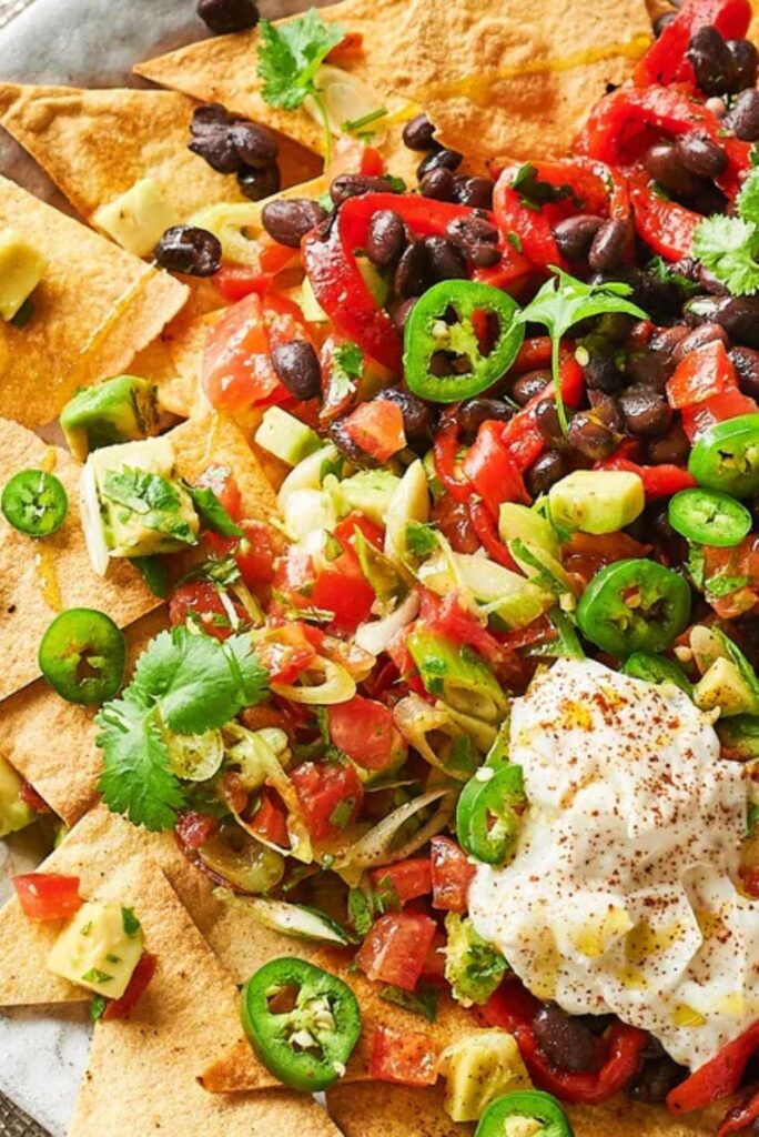 Smoky veggie nachos-Easy Movie Night Snacks