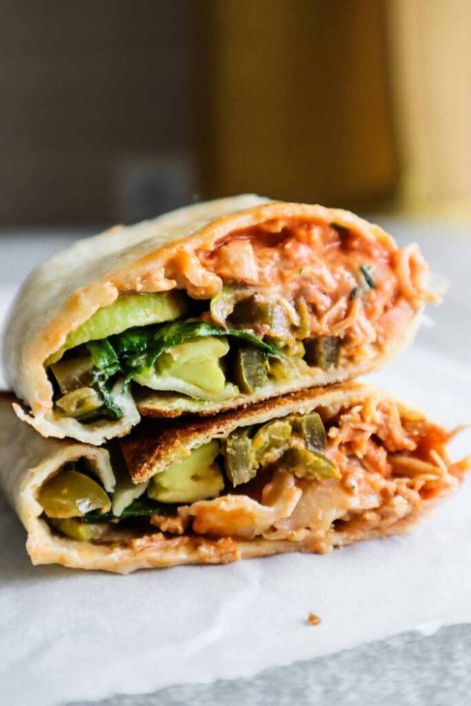 Spicy Chicken Wraps-Healthy Lunch Wrap Ideas