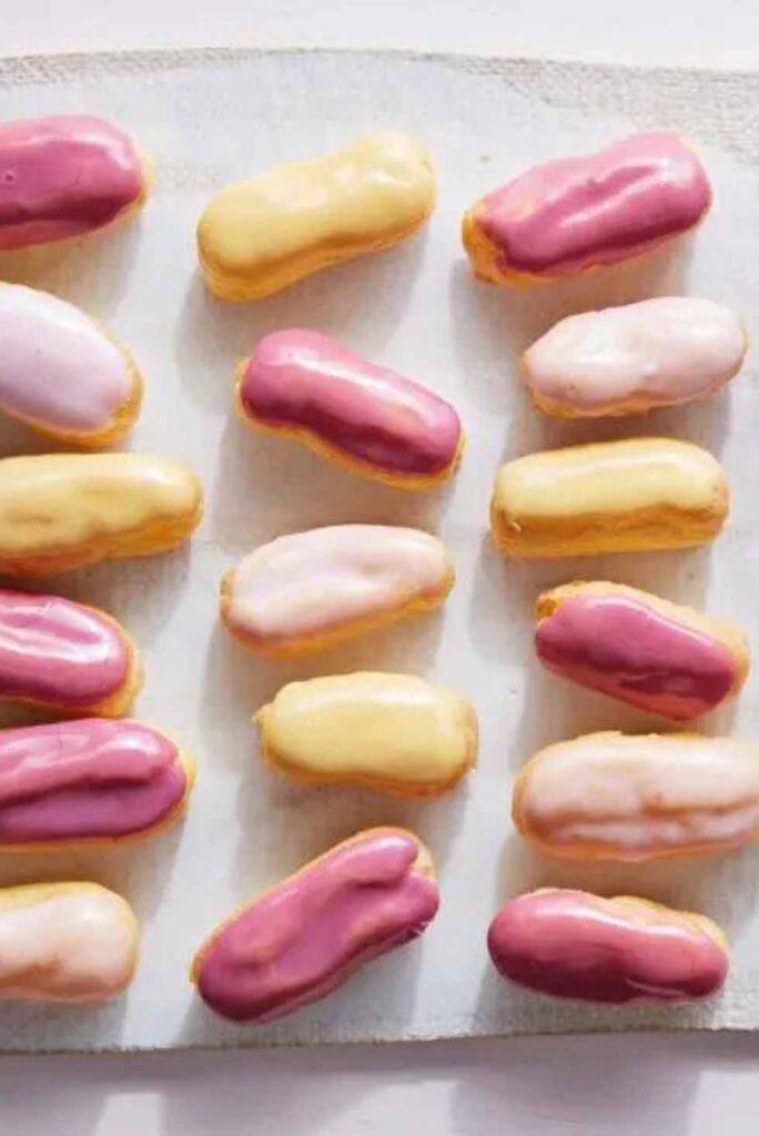 Spring Pastel Eclairs-Best Spring Desserts