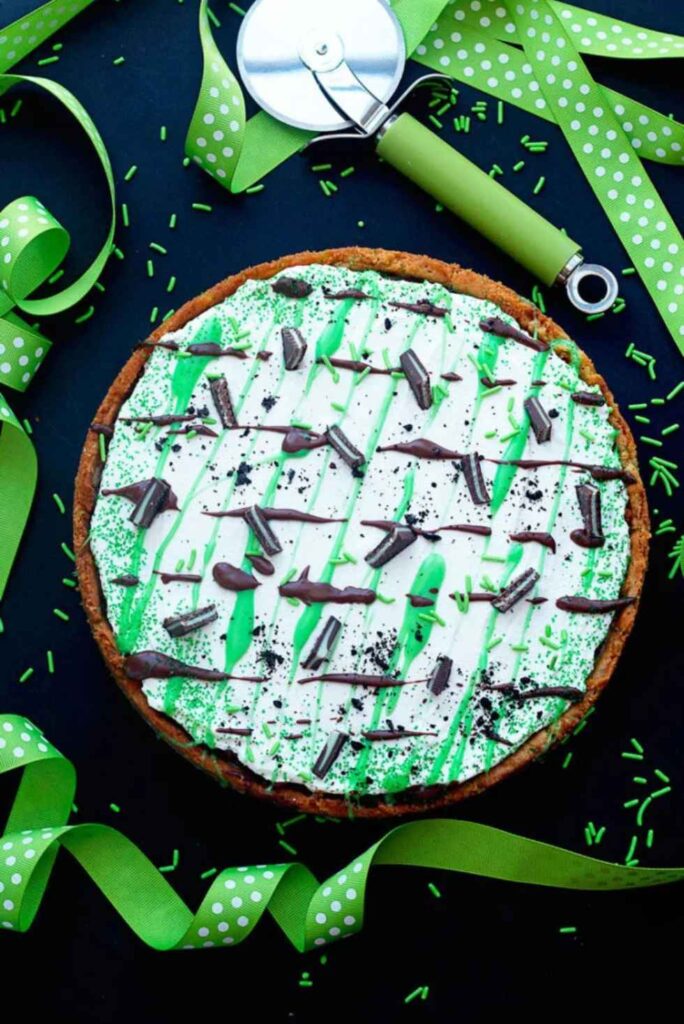 St. Patrick's Day Dessert Pizza