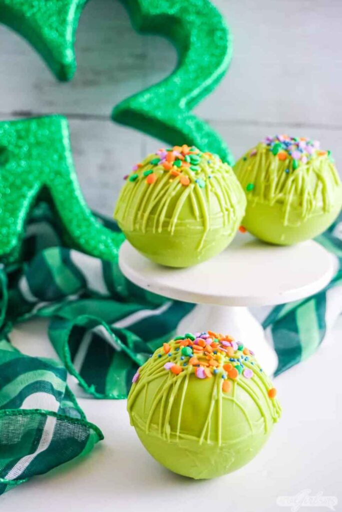 St. Patrick’s Day Hot Cocoa Bombs