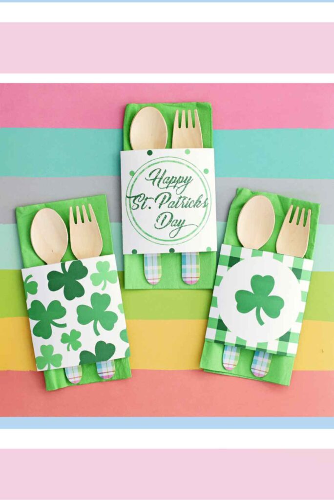 St. Patrick’s Day Napkin Wraps