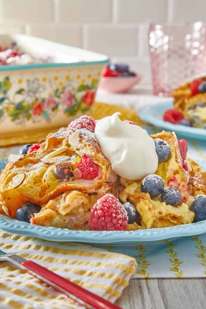 White Chocolate Croissant Bread Pudding-Fun Easter Brunch Ideas