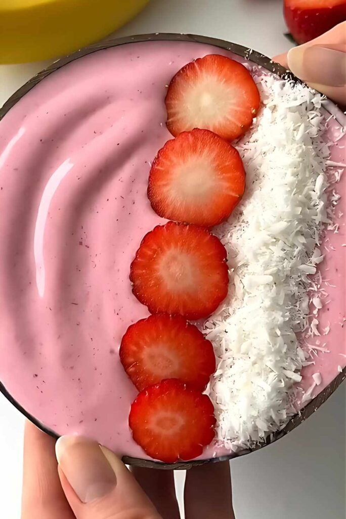 4-ingredient High-protein Strawberry Smoothie-Valentines Day