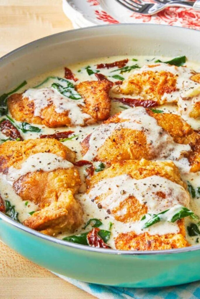 Chicken Florentine-Best Valentine's Day Dinner Ideas