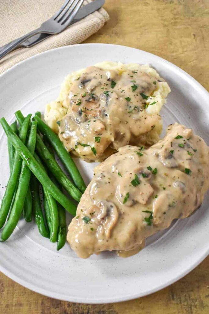 Chicken with Cream of Mushrooms-Valentine's Day recipes