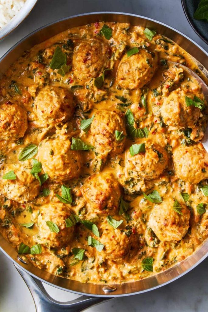 Coconut Curry Chicken Meatballs