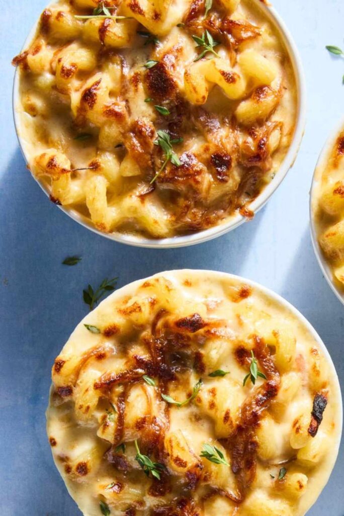 French Onion Mac & Cheese-Best Valentine's Day Dinner Ideas