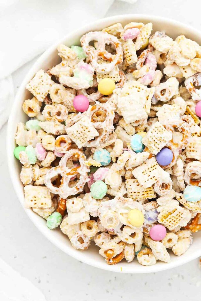 Gluten-Free Bunny Bait (Easter Chex Mix)-Easter Snack Mix Recipes