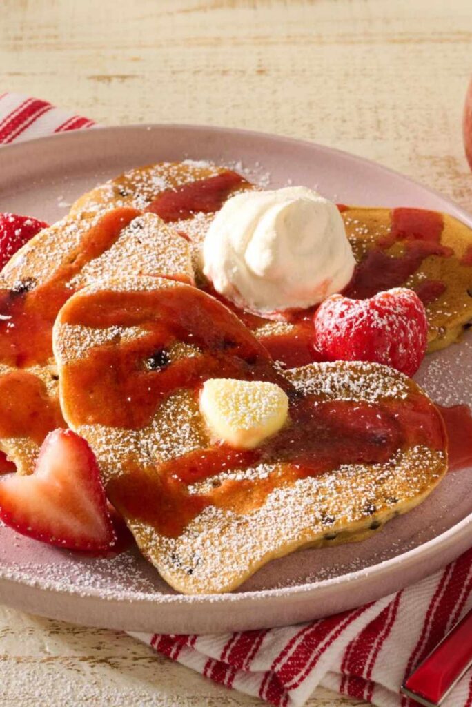 Heart-Shaped Pancakes-Fun Valentine's Day Recipes for Kids