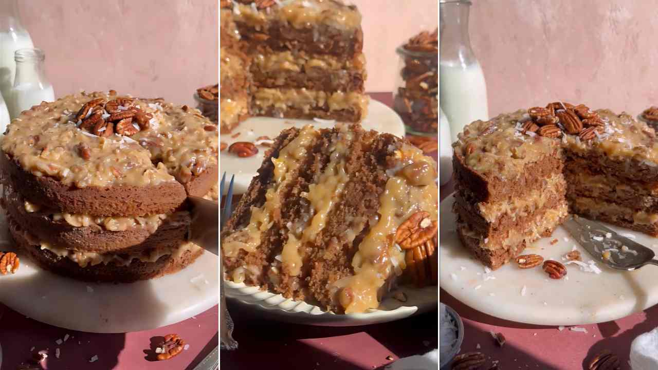 Homemade German Chocolate Cake