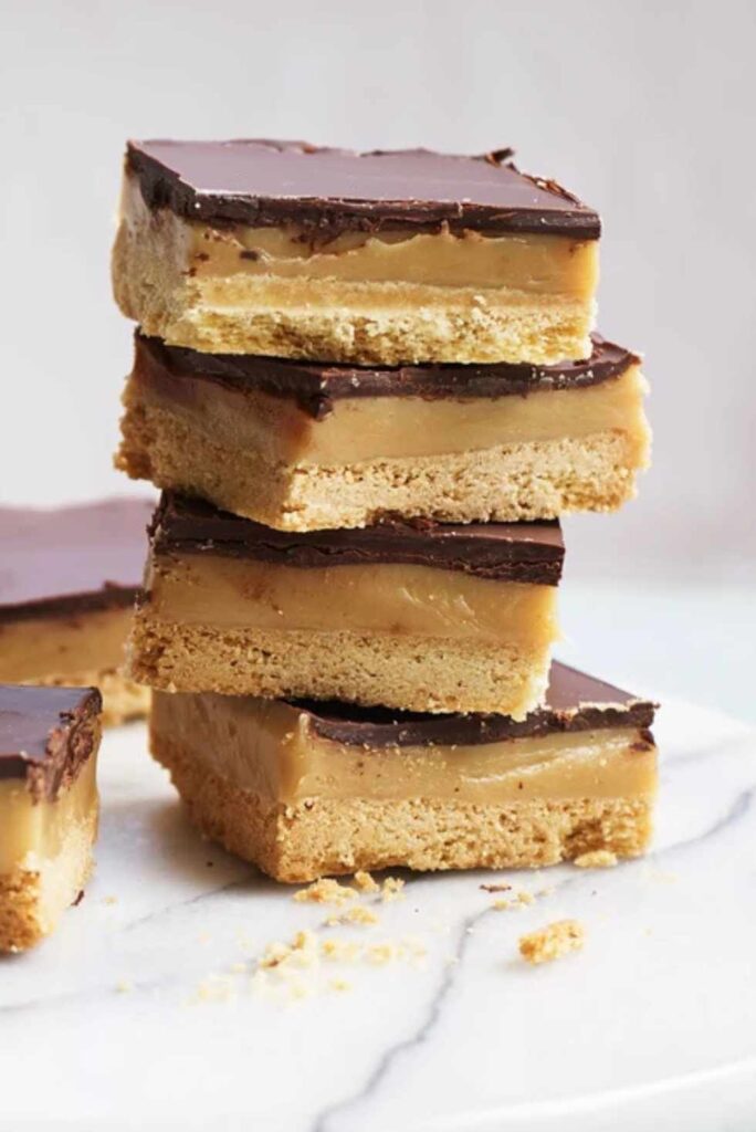 Millionaire's shortbread-Fun Valentine's Day Recipes for Kids