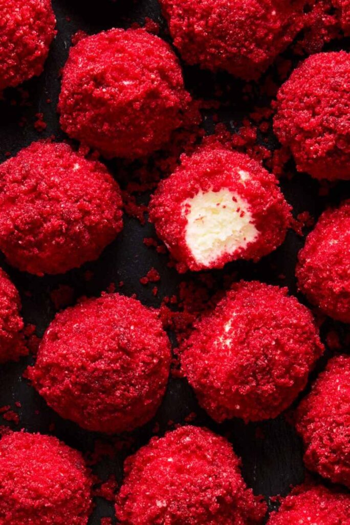 Red Velvet Cheesecake Bites-Best Valentine's Day Desserts