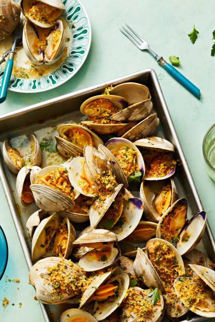 Roasted Clams with Lemony Panko-Valentine's Day recipes