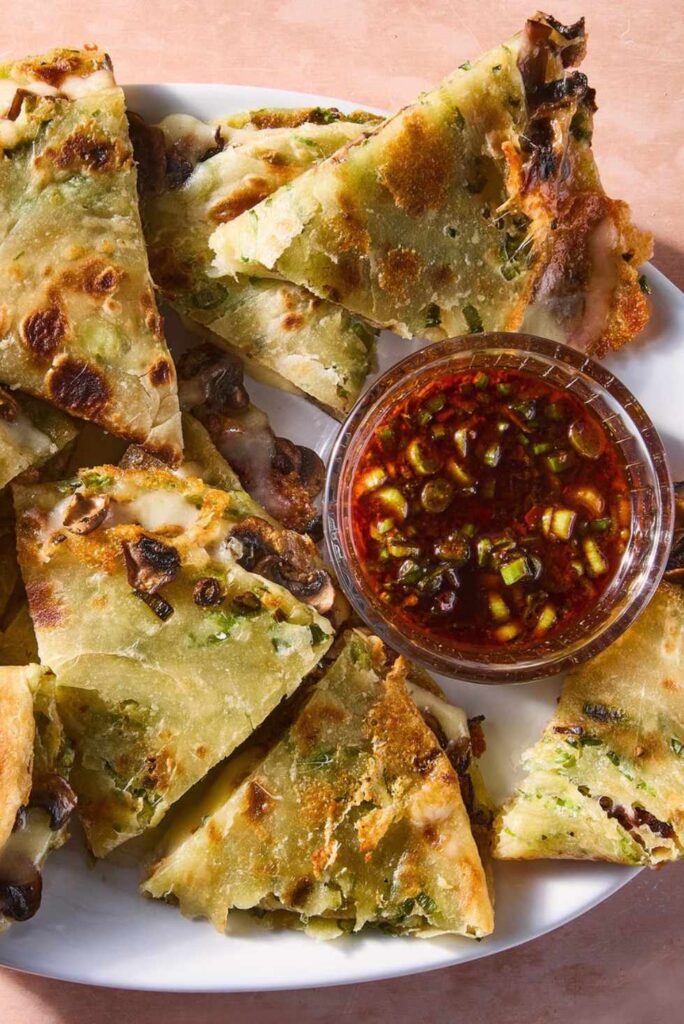 Scallion Pancake Quesadilla-Valentine's Day recipes