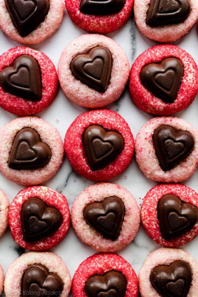 Sparkle Sweetheart Cookies-Best Valentine's Day Desserts