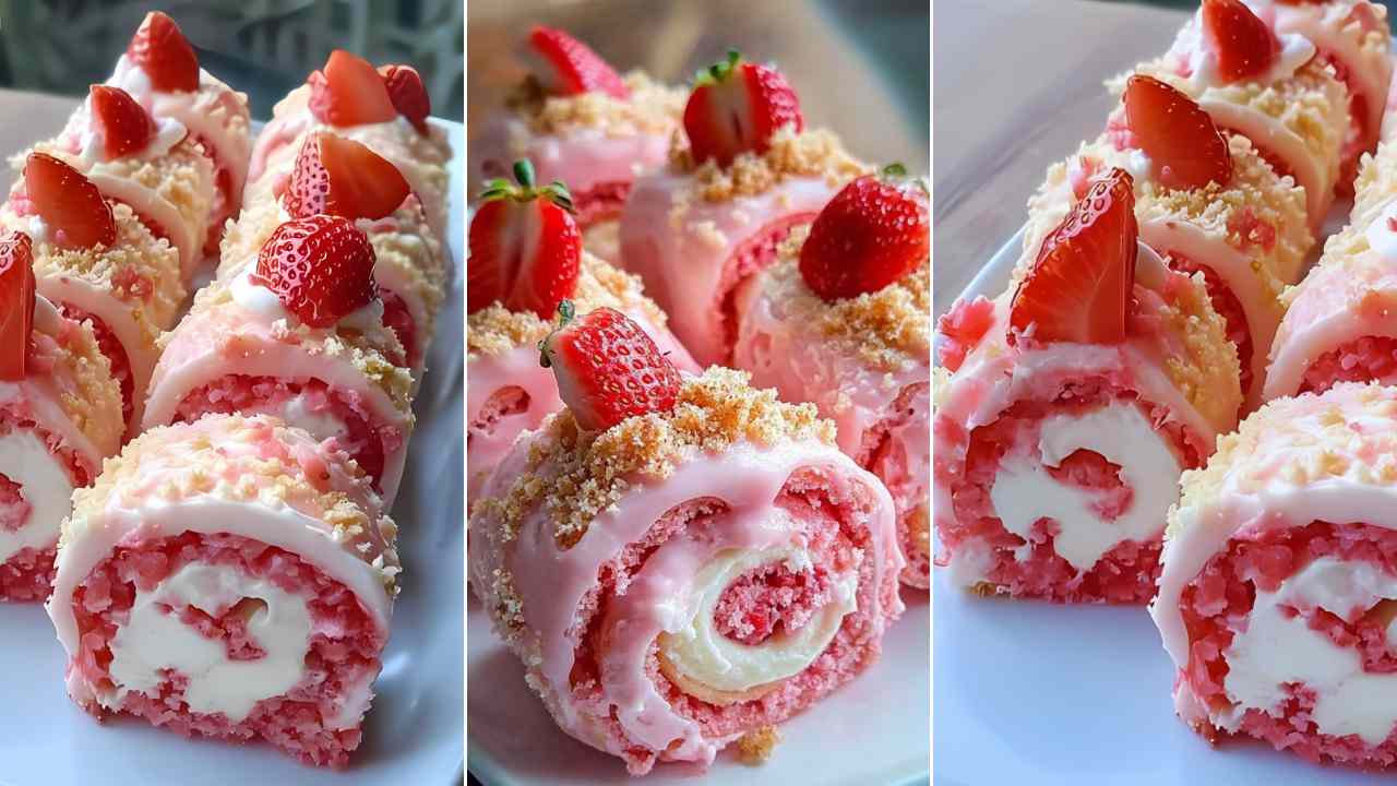 Strawberry Cheesecake Sweet Rolls