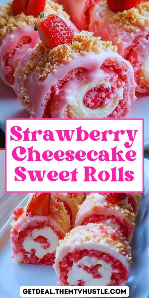 strawberry cheesecake sushi rolls