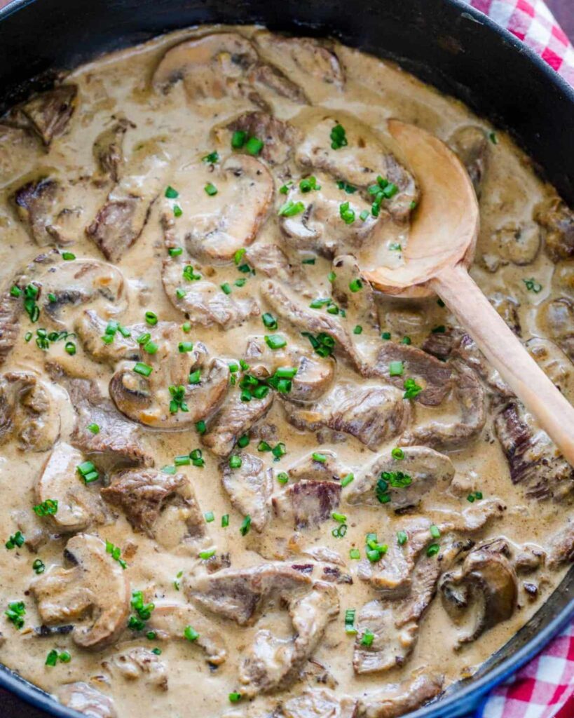 Beef and Mushroom Stroganoff