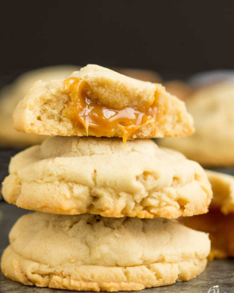 Caramel Stuffed Sugar Cookies