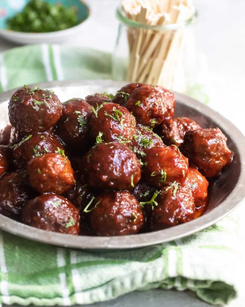 Crockpot Christmas Meatballs