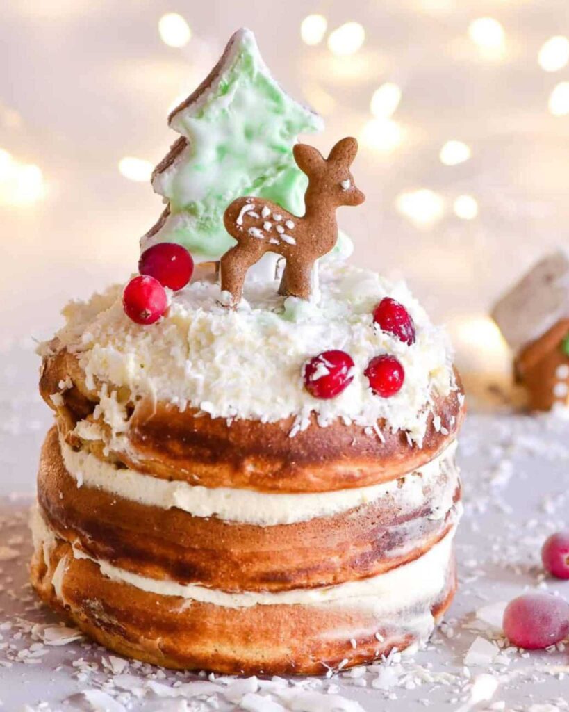 Fluffy Christmas Pancakes