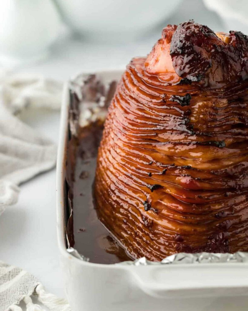 Honey-Glazed Ham & Eggs