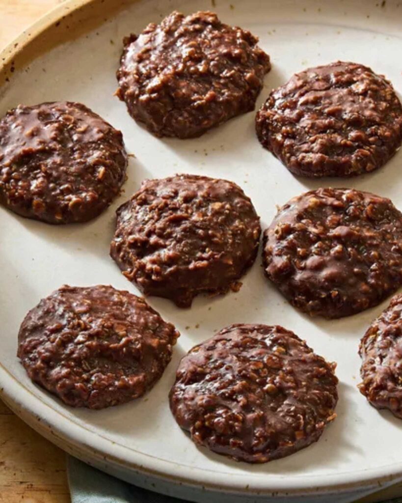 No Bake Chocolate Oat Cookies