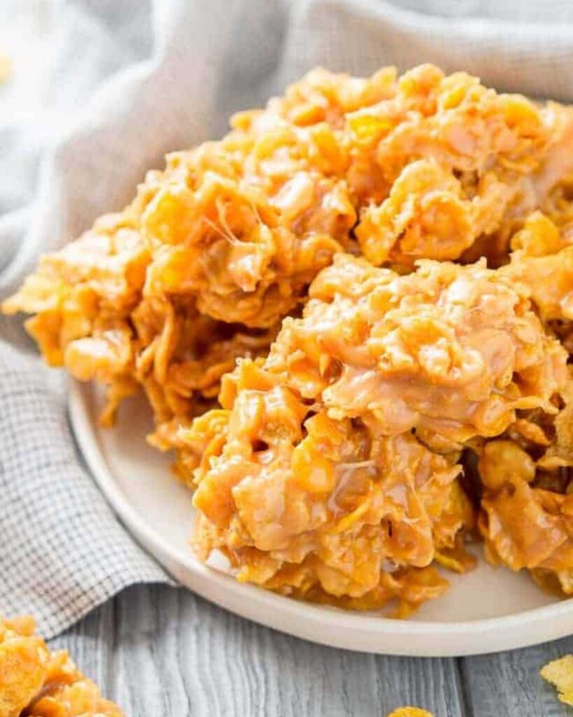 Peanut Butter Cornflake Cookies