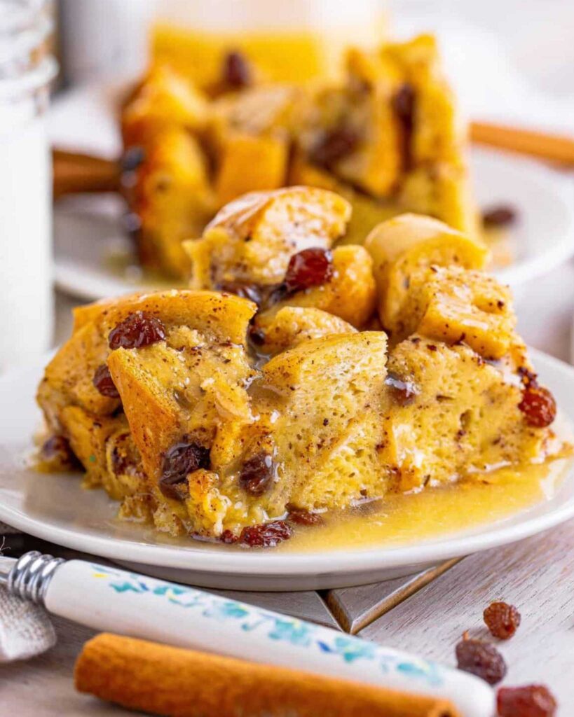 Slow Cooker Christmas Bread Pudding