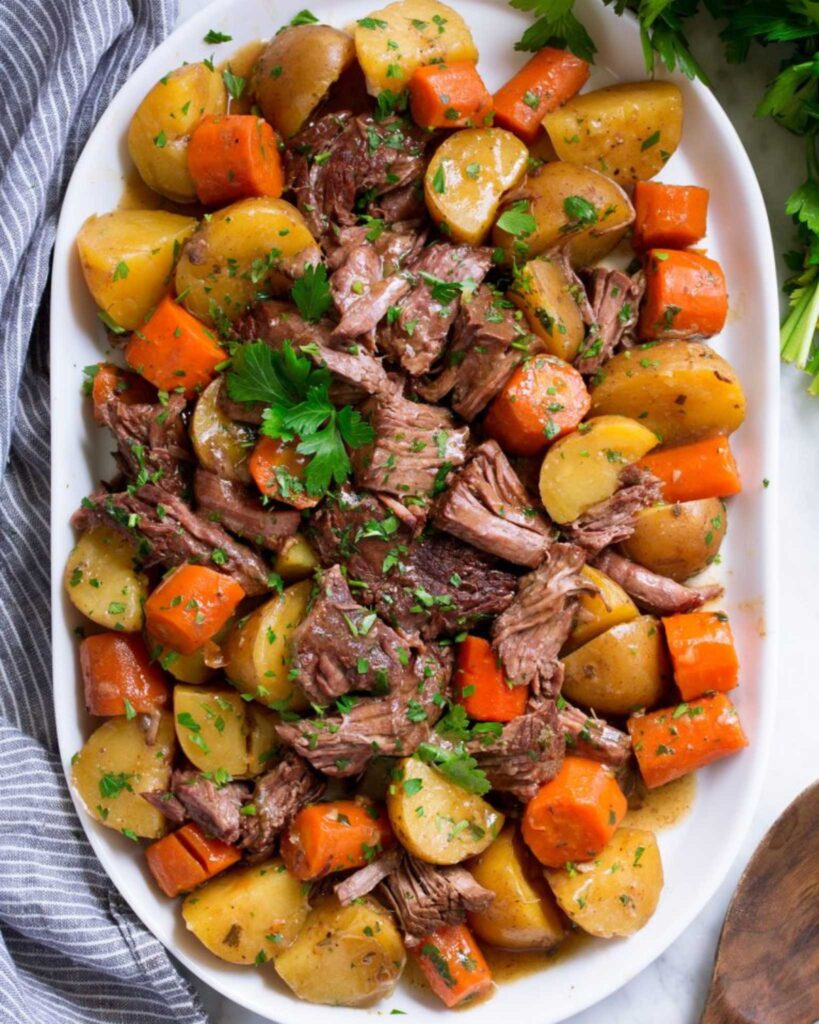 Slow Cooker Pot Roast with Root Vegetables