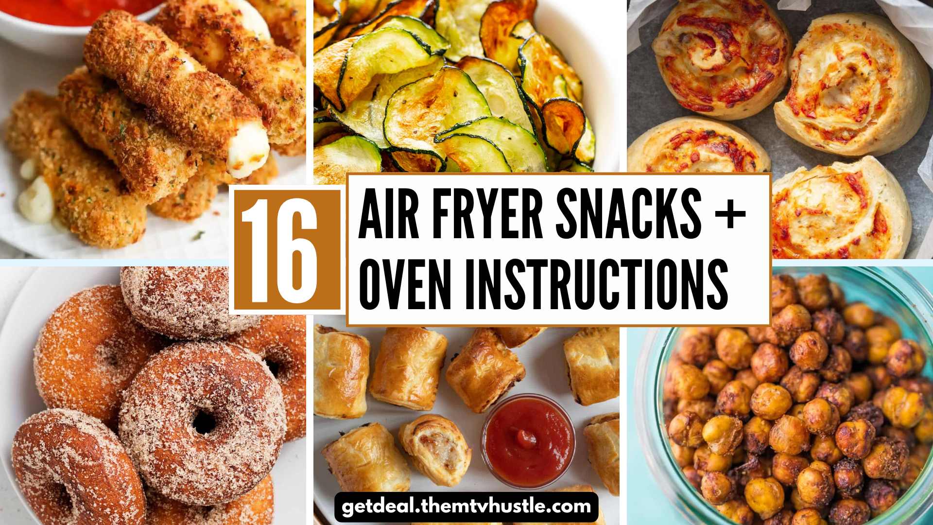 16 Easy Air Fryer Snacks + Oven Instructions