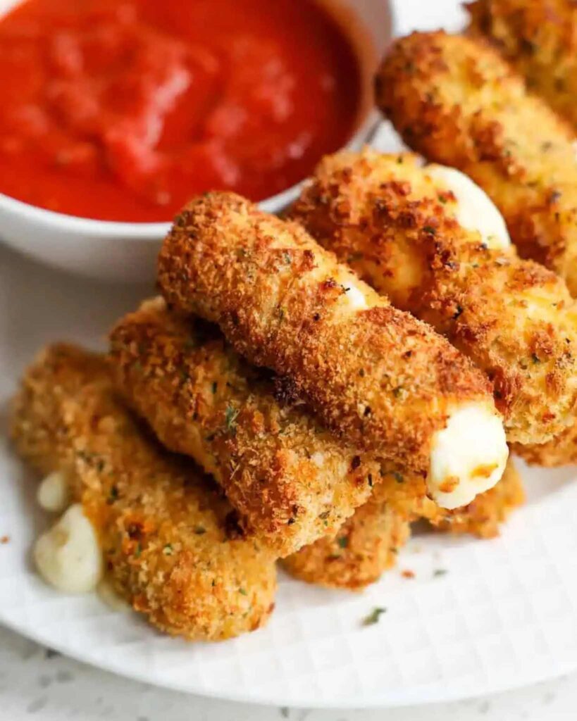 Air Fryer Mozzarella Sticks
