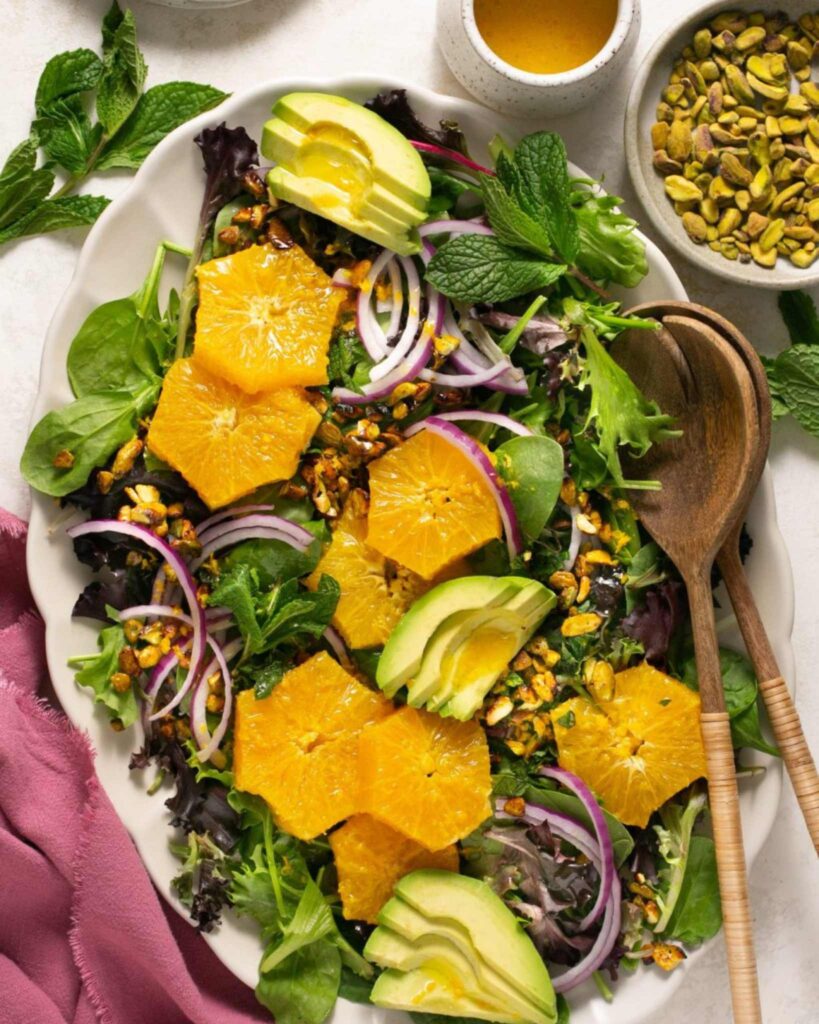 Avocado, Orange, and Pistachio Salad