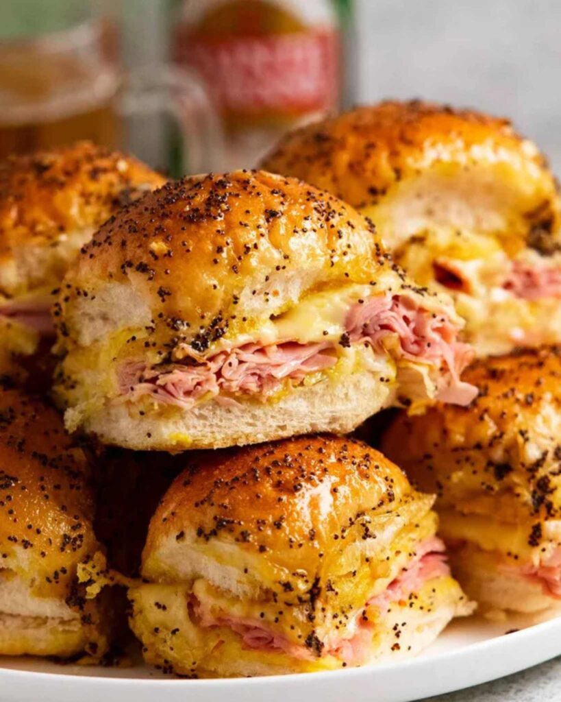 Baked Ham and Cheese Sliders