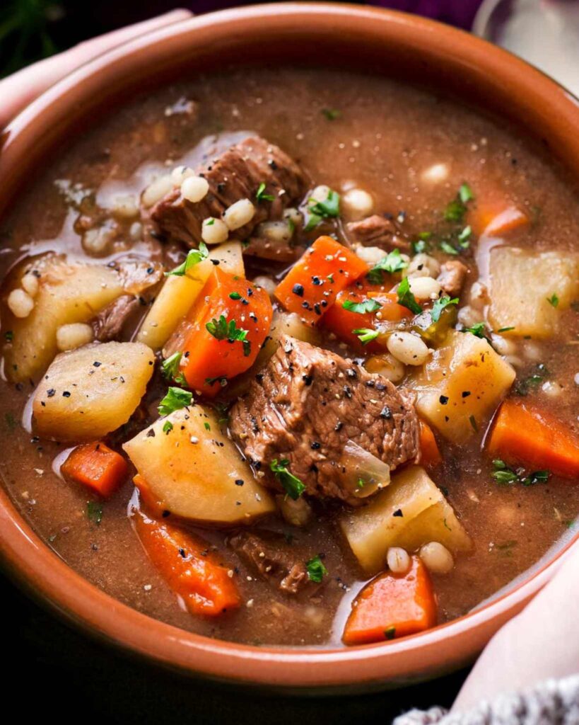 Beef and barley soup