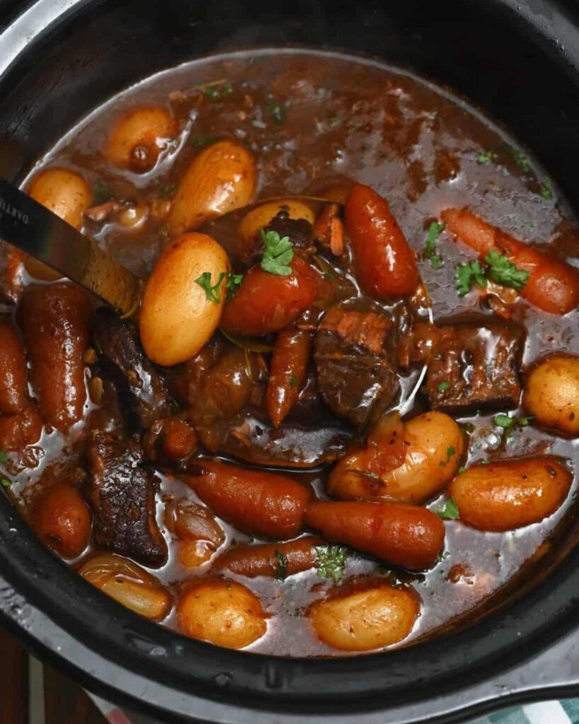 Beef stew with root vegetables