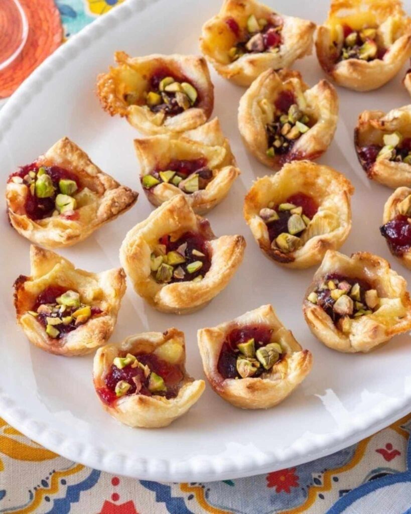 Brie and Cranberry Pastry Puffs