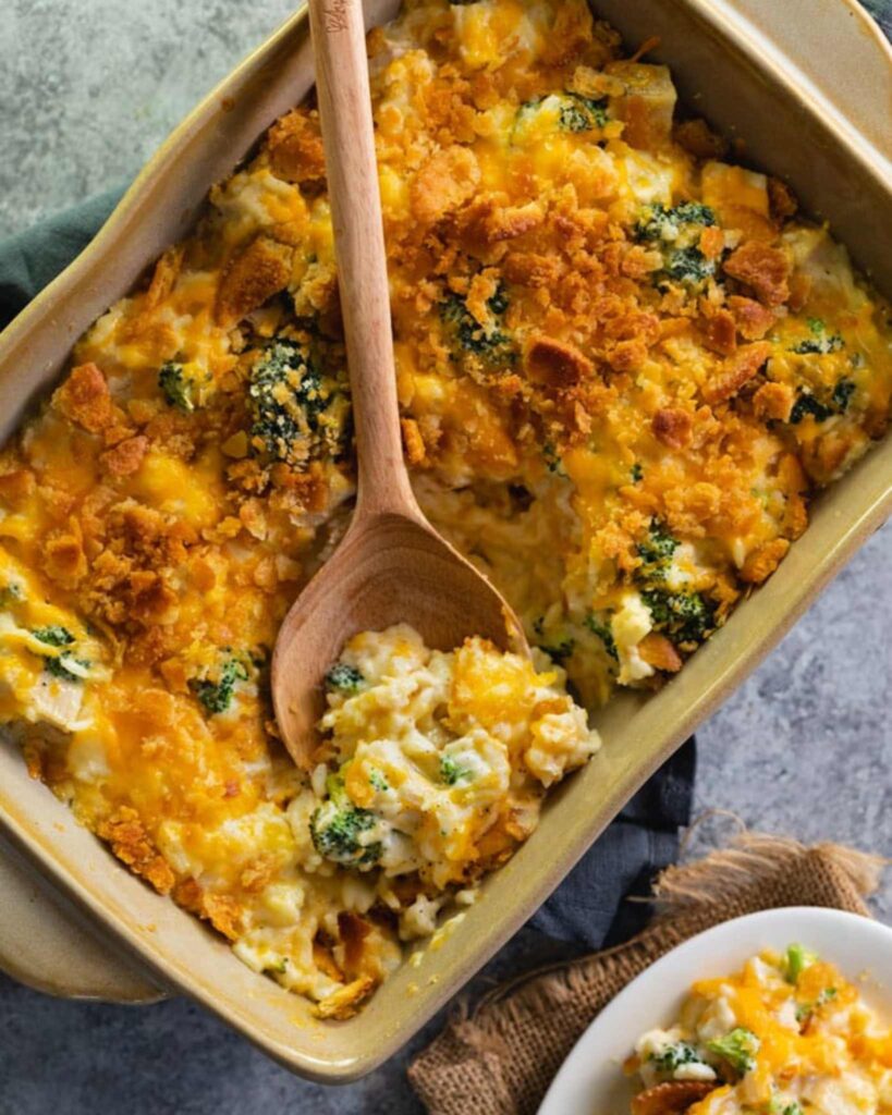 Cheesy Broccoli and Chicken Casserole