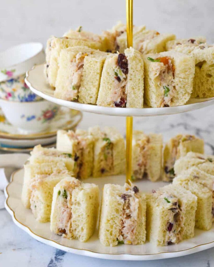 Chicken and Cranberry Finger Sandwiches