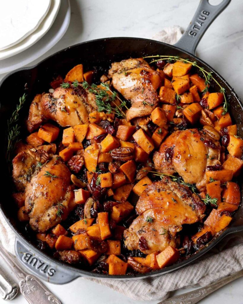 Chicken and Sweet Potato Skillet