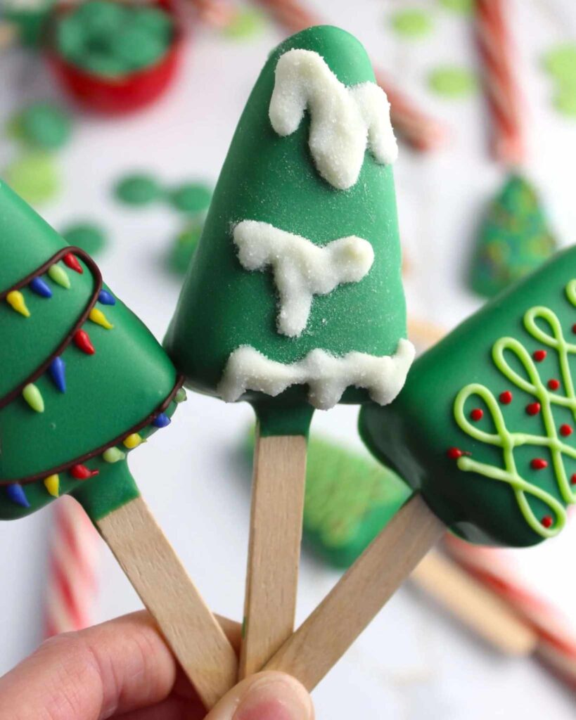 Christmas Tree Cake Pops