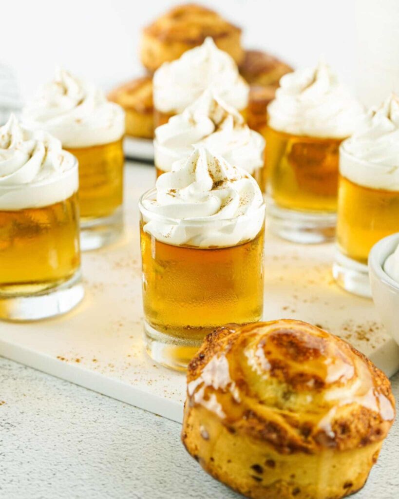 Cinnamon Roll Jello Shots