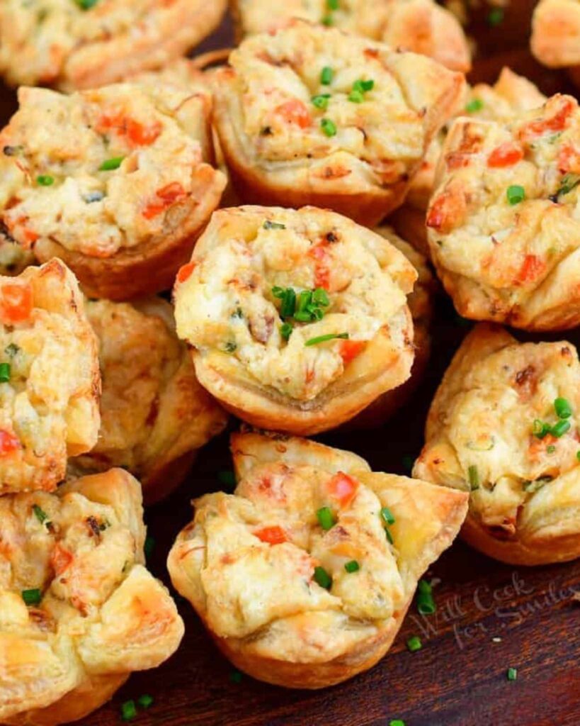 Crab Stuffed Pastry Shells